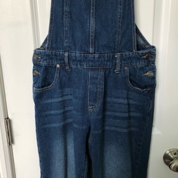 Buffalo David Bitton Ashley Dark Wash Denim Bib Overalls - Picture 7 of 8